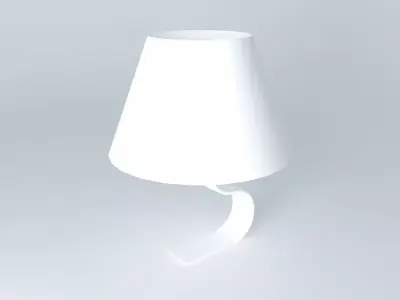 lampshade table lamp with shade Free 3D model
