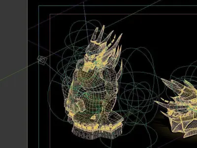 Game Model - guardian of the tomb of the evil ston 3D model