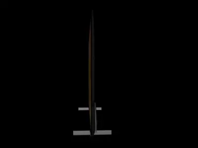 Samung Crystal UHD Low-poly 3D model