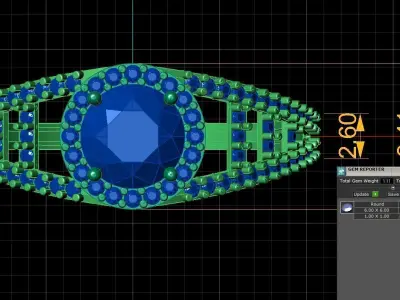 GOOD LOOKING RING LIGHT WEIGHT Free 3D print model