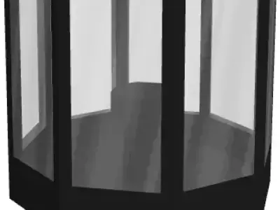 Glass Street Lamp 3D model