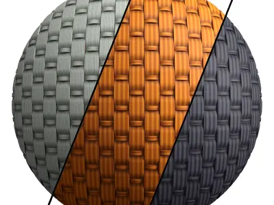Wicker materials 11- PBR 4k by Sbsar Texture