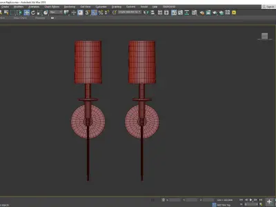 Amherst Sconce Low-poly 3D model
