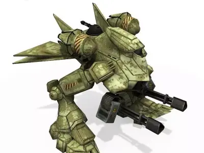 Crusher unity Low-poly 3D model