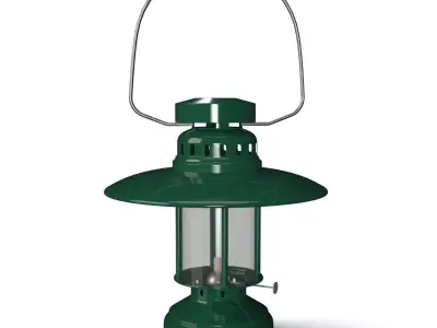 Sonoma Green Patio Lantern PBR 3D model