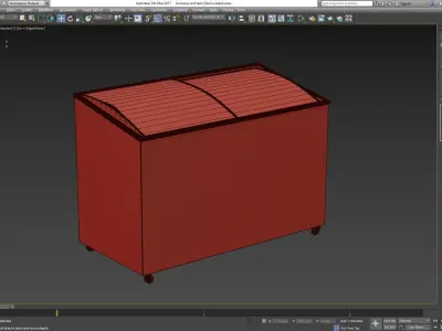 Ice boxes and tent 3D model
