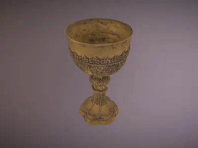 Gold Cup Low-poly 3D model