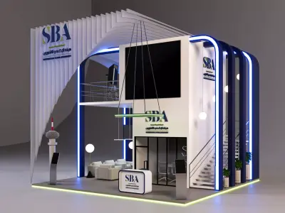 booth 8x8  3D model