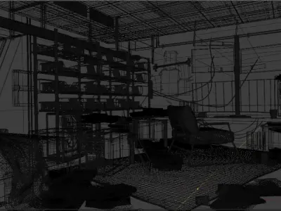 Cyberpunk Apartment Scene - The Miner 3D model