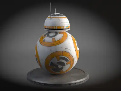 Star Wars Tech Droid bb8 3D model