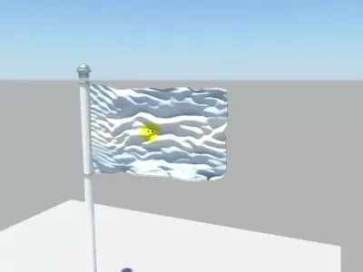 Argentina Flag 3D model