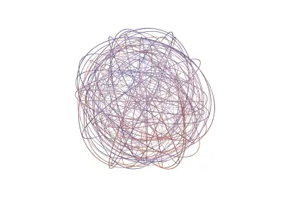 Abstract Sphere Ball v5 004 3D model