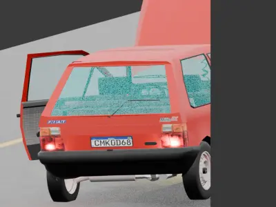 Fiat uno 1996 2 doors 3D print model