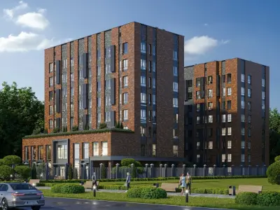 8 floor modern residential complex  3D model