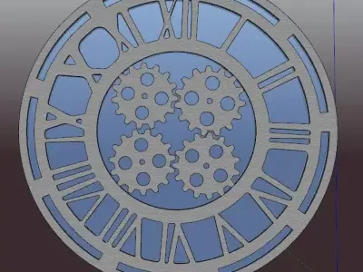 INDUSTRAIL CLOCK 3D model