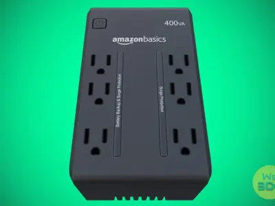 Amazon UPS - Uninterruptible Power Supply Low-poly 3D model