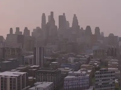 City 57 Low-poly 3D model