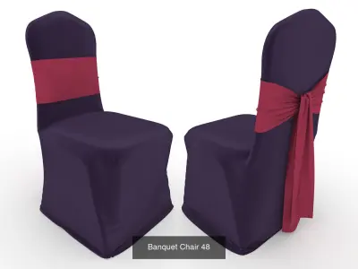 Collection Banquet Chair 17 3D Model Pack