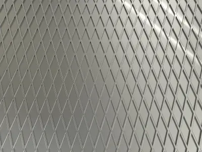 Lattice Plate 3D Model Low-poly 3D model