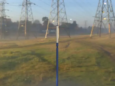 Street Light 10 Blue Low-Poly 600mm Low-poly 3D model