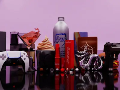 Products And Objects 3d Rendering Hdri Pack 3D model