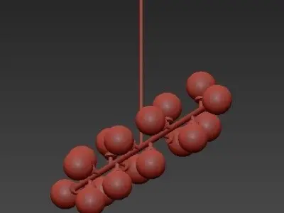 Bubble Stik Cold Chandelier 3D model