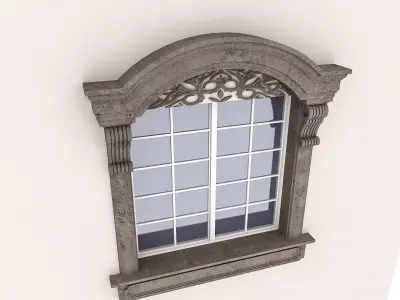 Window Frame 15 Low-poly 3D model