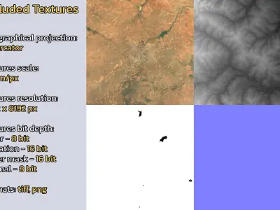 Kano Nigeria City Landscape 3D Model 3D model