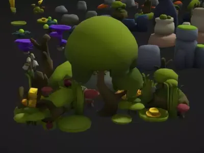 Stylized Nature Asset Pack 3D model