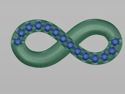 infinity pendant or bracelet 3D print model