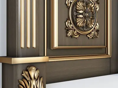 Classic door for cnc 3D model