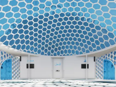 Futuristic Mosque 3D print model