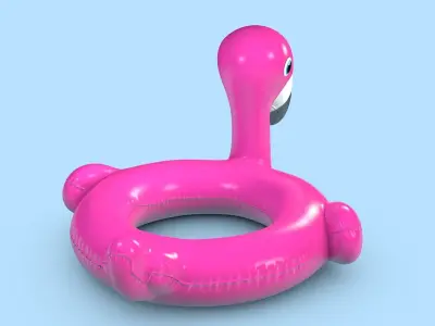 Pool Toys Low-poly 3D model