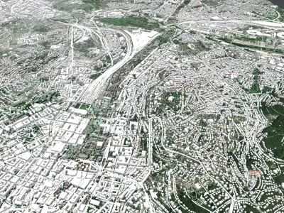  Cityscape Stuttgart Germany 3D model