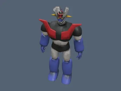 Mazinger Z robot Low-poly 3D model