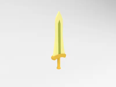 Low poly Sword 026 Low-poly 3D model