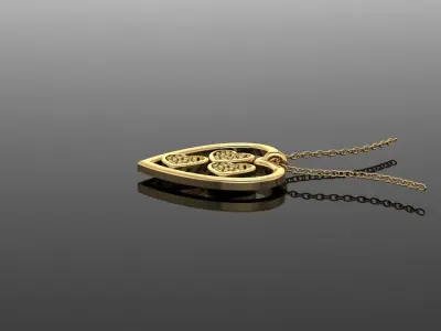 Pendant P084 3D Print Model 3D print model