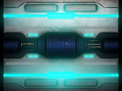 PBR Sci-Fi Texture Pack 10 Low-poly 3D model