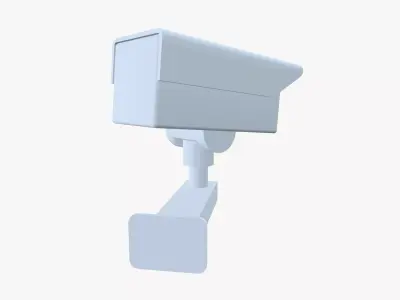 Security Camera Low-poly 3D model