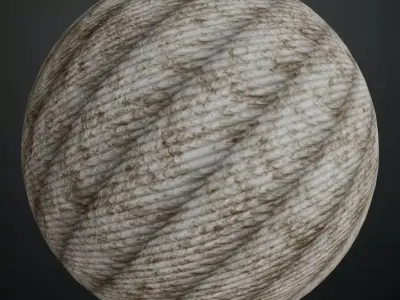 Rusty Steel Braided Cable PBR Seamless Texture