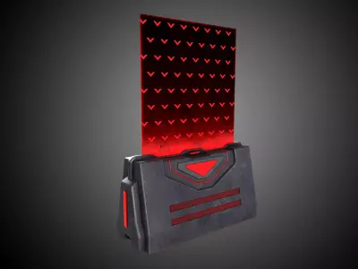 Sci-Fi Barrier V1 - 001 Low-poly 3D model