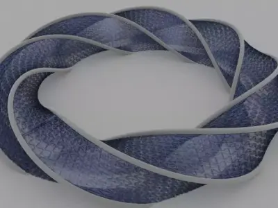 Parametric Donut Pavilion 3D model