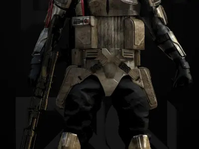 Star Wars Scout Trooper Commander 3D model