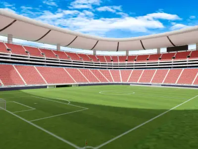 Akron Stadium 3D model