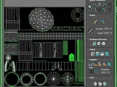 sci-fi 3D Robot model for game Low-poly 3D model