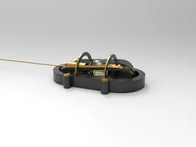 Lamp Navigation on a ships deck 3D model
