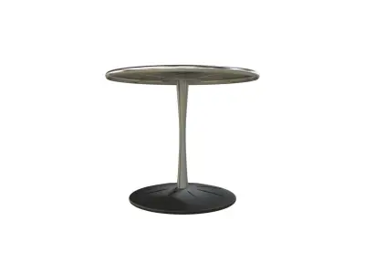 Table-2 table with metal base and glass top 3D model