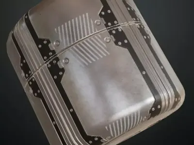 Simple Metal Plate PBR Seamless Texture