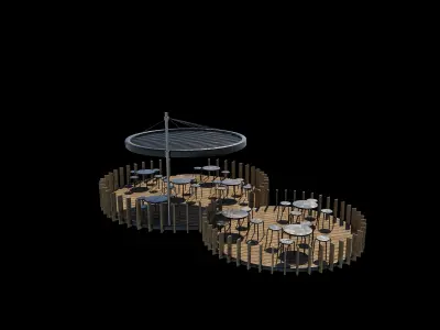 Summer terrace 3D model