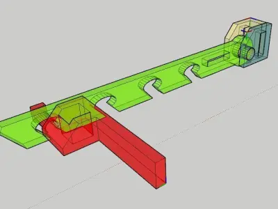 PVC Windows Lock System Set 3D print model
